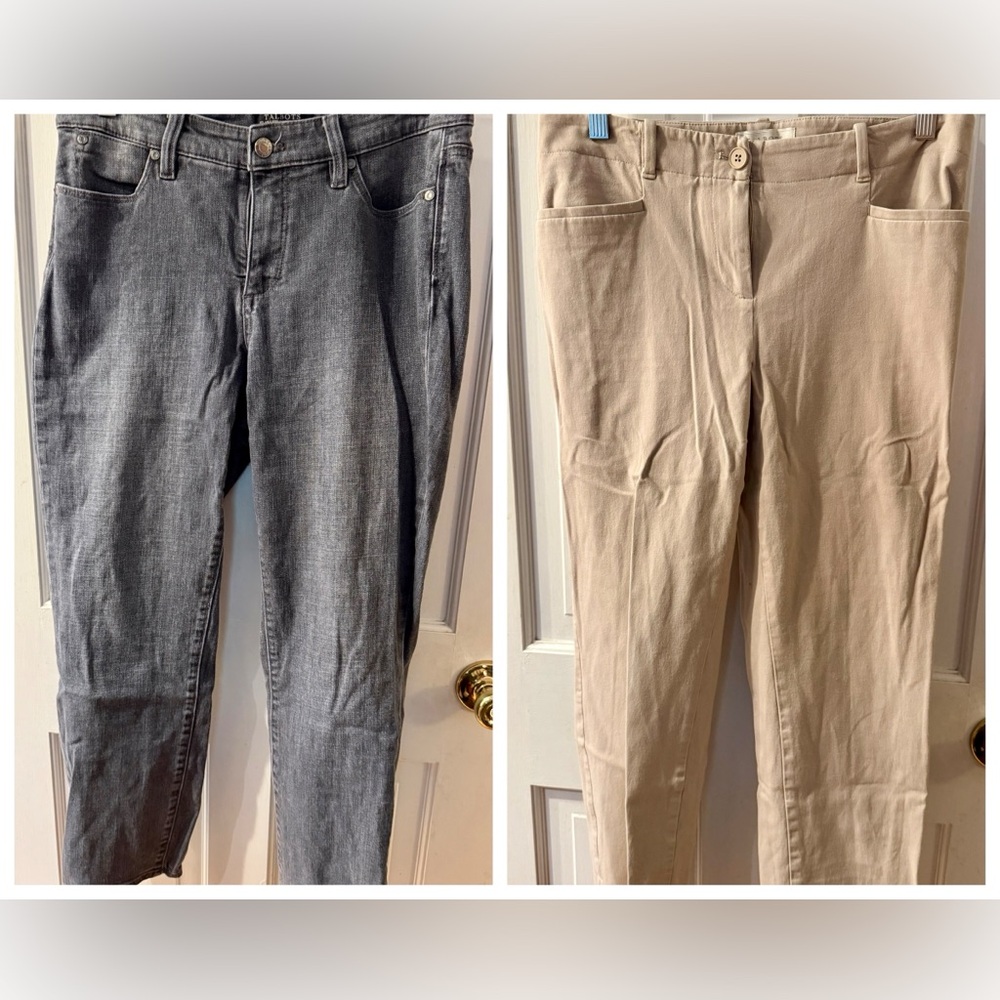 Talbots Gray Jeans & Khaki Pants - Size 8P, EUC!